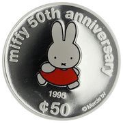 50 Cents - Elizabeth II Miffy 1995, Cook Islands, 2005 reverse image