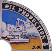 50 Cents - Elizabeth II Oil Production and Gas Industry: 1/4, Cook Islands, 2006 reverse image