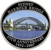 50 Cents - Elizabeth II Sydney Harbor Bridge reverse image