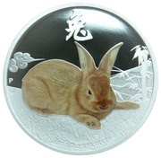 50 Cents - Elizabeth II Year of the Rabbit, Cook Islands, 2011 reverse image