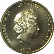 50 Cents - Elizabeth II Barack Obama obverse image