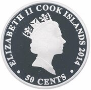 50 Cents - Elizabeth II Year of the Horse obverse image