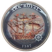 ½ Dollar - Elizabeth II Ark Royal reverse image