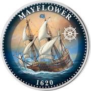 ½ Dollar - Elizabeth II Mayflower reverse image
