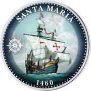 ½ Dollar - Elizabeth II Santa Maria, Cook Islands, 2015 reverse image