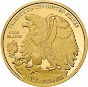 ½ Dollar - Elizabeth II Walking Liberty obverse image