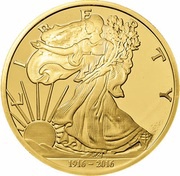 ½ Dollar - Elizabeth II Walking Liberty reverse image
