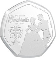 50 Cents - Elizabeth II Fairy Tale Moment, Cook Islands, 2020 reverse image