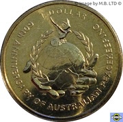 1 Dollar - Elizabeth II 4th Portrait - Australian Peacekeeping, Australia, 2007 reverse image