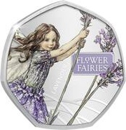 50 Cents - Elizabeth II Lavender, Cook Islands, 2021 reverse image