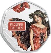50 Cents - Elizabeth II Poppy, Cook Islands, 2021 reverse image