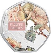 50 Cents - Elizabeth II Rose, Cook Islands, 2021 reverse image