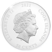50 Cents - Elizabeth II Golden Age Shield obverse image