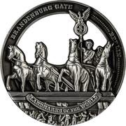 50 Cents - Elizabeth II Brandenburg Gate, Cook Islands, 2022 reverse image