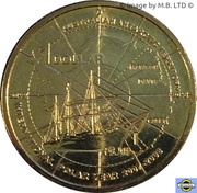 1 Dollar - Elizabeth II 4th Portrait - Polar Year, Australia, 2007 reverse image