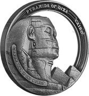 50 Cents - Elizabeth II Pyramids of Giza, Cook Islands, 2022 reverse image