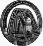 50 Cents - Elizabeth II Sydney Harbour Bridge, Cook Islands, 2022 reverse image