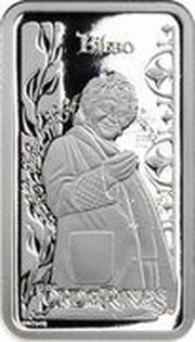 ½ Dollar - Elizabeth II Posthumous; Bilbo reverse image