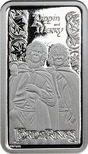 ½ Dollar - Elizabeth II Posthumous; Pippin and Merry reverse image