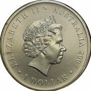 1 Dollar - Elizabeth II 4th Portrait - 50th Anniversary ASAS obverse image