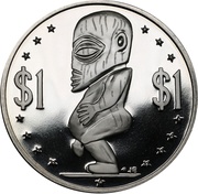 1 Dollar - Elizabeth II 2nd portrait reverse image