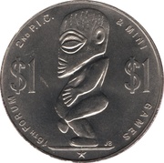1 Dollar - Elizabeth II P.I.C. and Mini Games reverse image