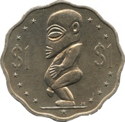1 Dollar - Elizabeth II 3rd portrait, Cook Islands, 1987-1994 reverse image