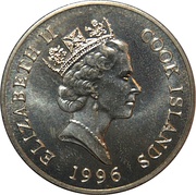 1 Dollar - Elizabeth II Ring-tailed lemurs obverse image