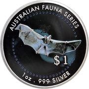 1 Dollar - Elizabeth II Ghost bat, Cook Islands, 1998 reverse image
