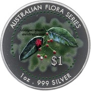 1 Dollar - Elizabeth II Idiot fruit, Cook Islands, 1999 reverse image