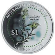 1 Dollar - Elizabeth II Mongarlowe mallee, Cook Islands, 1999 reverse image