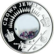 1 Dollar - Elizabeth II Crown Jewels, Cook Islands, 2002 reverse image