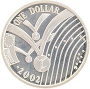 1 Dollar - Elizabeth II Commonwealth Games, Cook Islands, 2002 reverse image