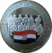 1 Dollar - Elizabeth II 3rd Place 1998 Croatia, Cook Islands, 2002 reverse image