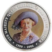 1 Dollar - Elizabeth II Queen Mother - A Life, Cook Islands, 2002 reverse image