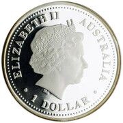 1 Dollar - Elizabeth II 4th Portrait - Discover Australia - Hobart obverse image