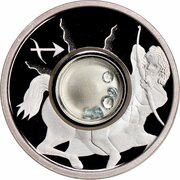 1 Dollar - Elizabeth II Sagittarius, Cook Islands, 2003 reverse image