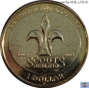 1 Dollar - Elizabeth II 4th Portrait - Scouting reverse image