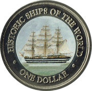 1 Dollar - Elizabeth II Espusi, Cook Islands, 2003 reverse image