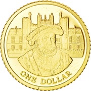 1 Dollar - Elizabeth II Henry VIII, Cook Islands, 2003-2006 reverse image