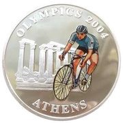 1 Dollar - Elizabeth II Cycling, Cook Islands, 2004 reverse image