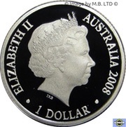 1 Dollar - Elizabeth II 4th Portrait - Year of the Rat - Silver Proof obverse image