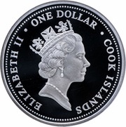 1 Dollar - Elizabeth II Australia's First Steam Train obverse image