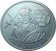 1 Dollar - Elizabeth II House of Tudor, Cook Islands, 2004 reverse image