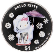 1 Dollar - Elizabeth II Hello Kitty, Cook Islands, 2004 reverse image