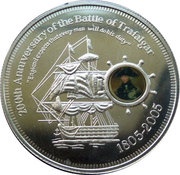 1 Dollar - Elizabeth II Battle of Trafalgar reverse image