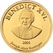 1 Dollar - Elizabeth II Benedict XVI, Cook Islands, 2005 reverse image
