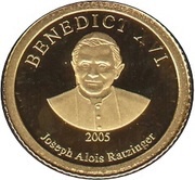 1 Dollar - Elizabeth II Benedict XVI reverse image