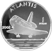 1 Dollar - Elizabeth II Atlantis reverse image