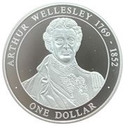 1 Dollar - Elizabeth II Arthur Wellesley, Cook Islands, 2005 reverse image